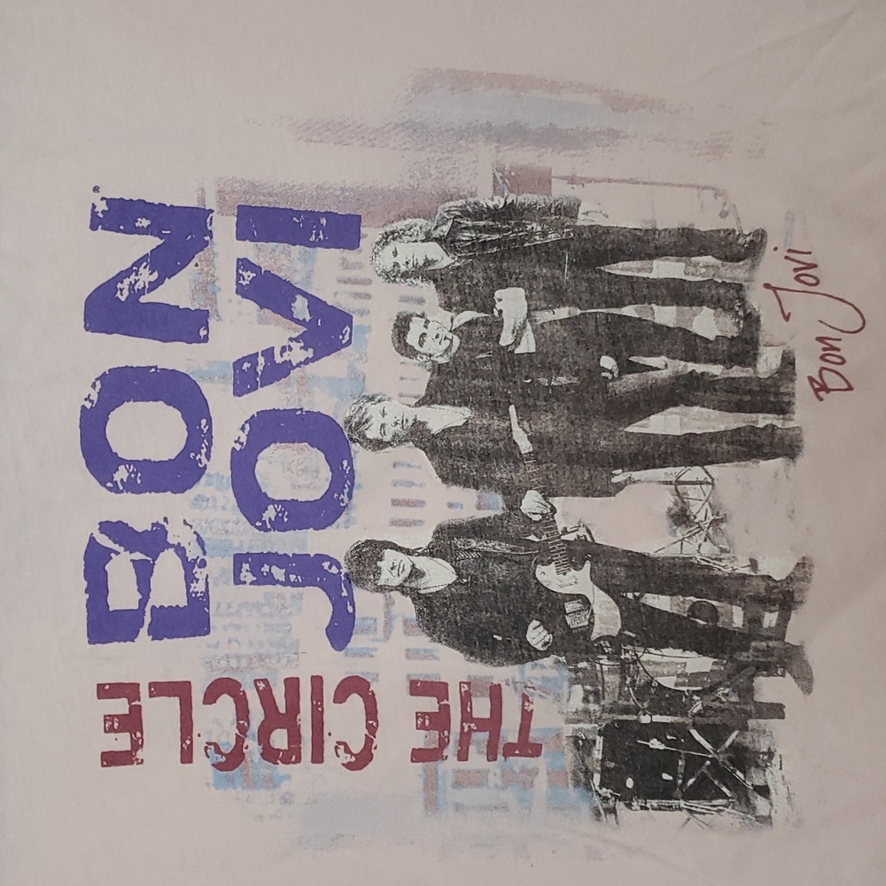 Bon Jovi The Circle Tour 2010 2011 Band Tee Women’s XL Rock Graphic Shirt